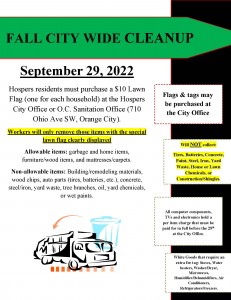 Fall 2022 City Wide Clean Up